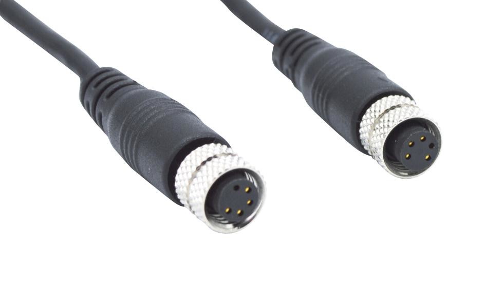 Norcomp Cca-000-M02R206 Sensor Cord, M8 Rcpt-M8 Rcpt, 2M