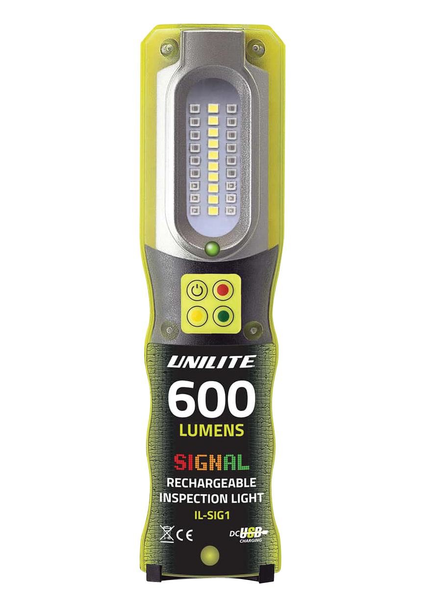 Unilite International Il-Sig1 Inspection Light, Led, 600Lm, 52M, Batt