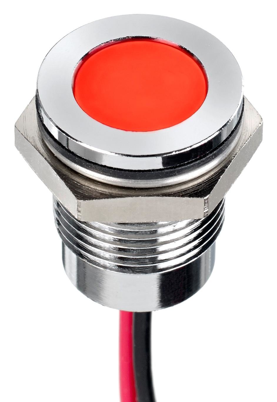 Apem Q14F5Cxxhr110E Led Panel Indicator, Red, 14Mm, 110Vac