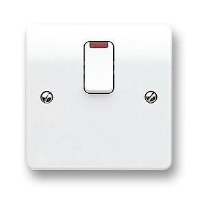 Honeywell K5423Whi 1 Gang Switch - 20A / Neon