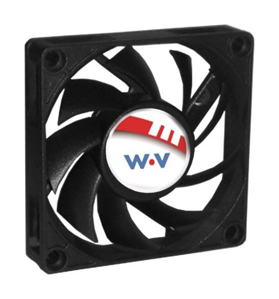 Wakefield Thermal Dc0701512H2B-2T0 Axial Fan, 70Mm, 12Vdc, 33.5Cfm, 39Dba