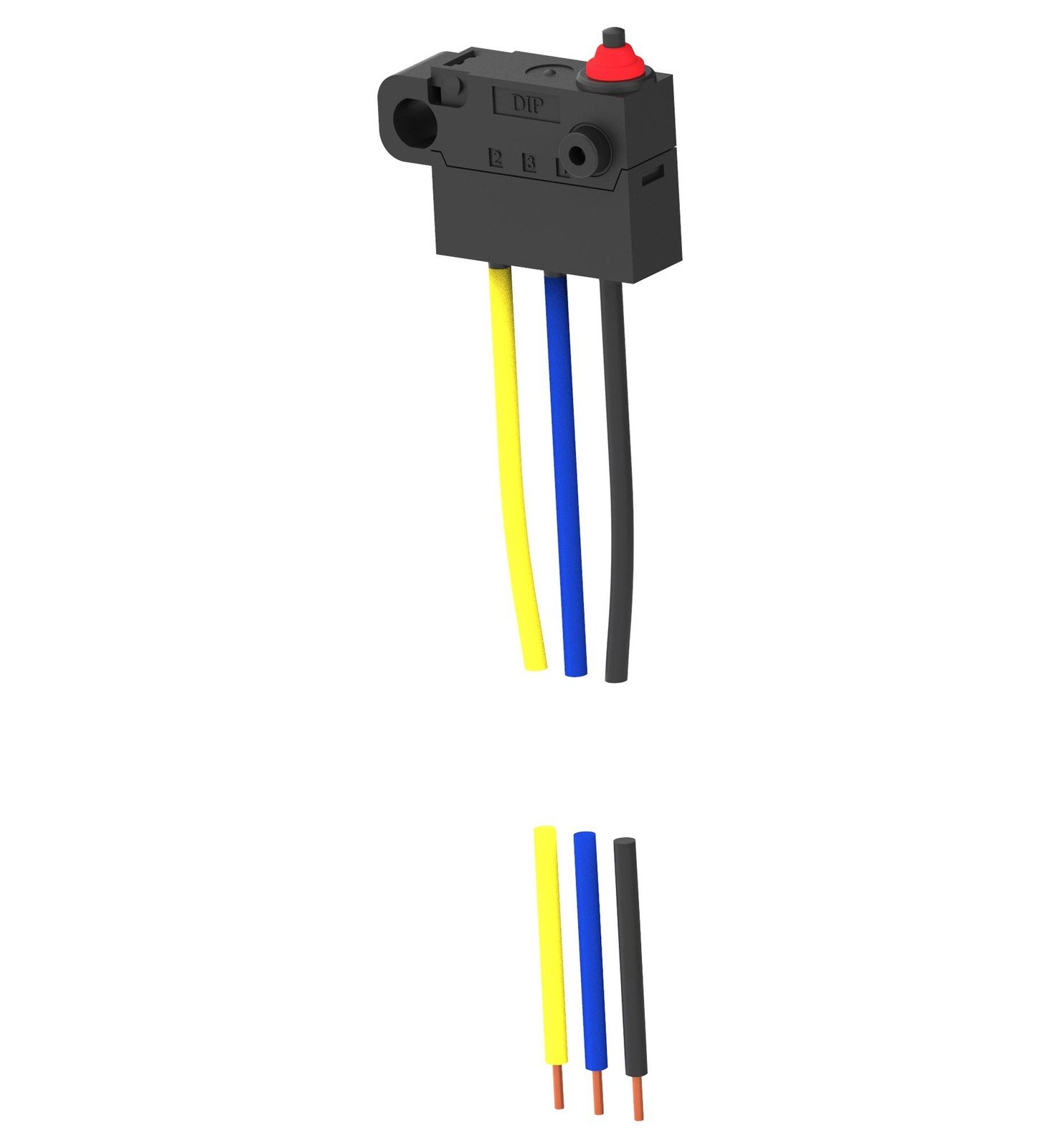 Alcoswitch - Te Connectivity Saj53Yxpp0Stdsdtflq Microsw, Spdt, Pin Plunger, 3A, 250Vac