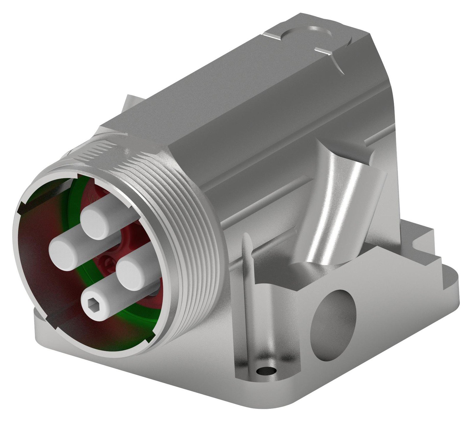 Intercontec - Te Connectivity Dewc611Mt03000001000 Circular Connector, Rcpt, 4Pos, Flange