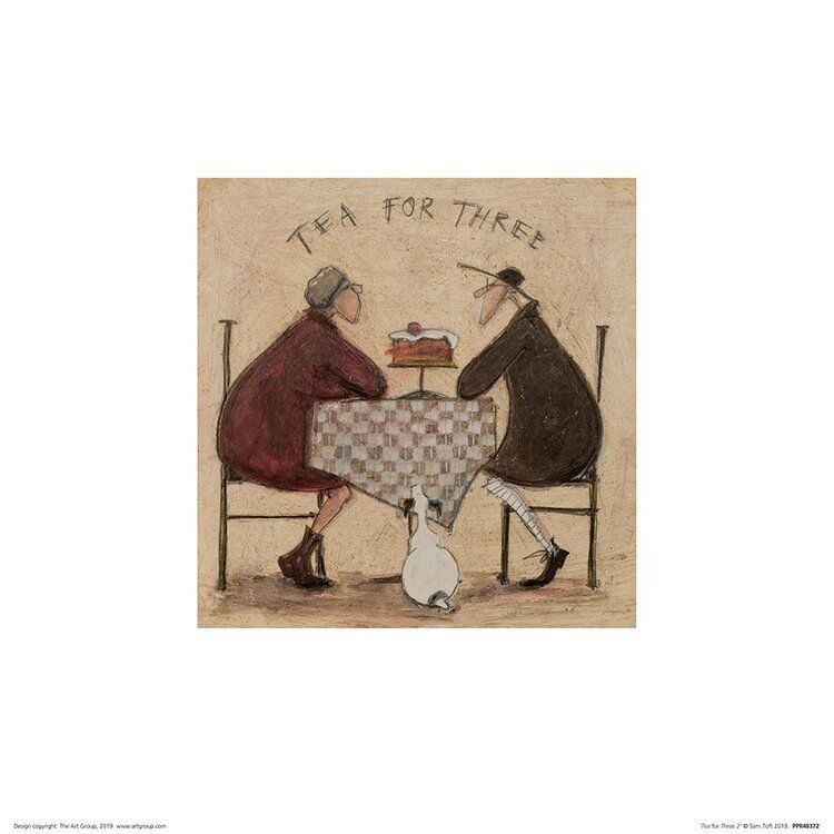 PYRAMID Umělecký tisk Sam Toft - Tea for Three II, (30 x 30 cm)