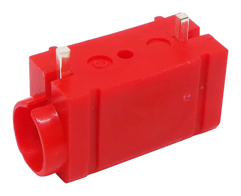 Deltron Components 571-0500-01 Receptacle, 4Mm, Pcb, Red, 10A