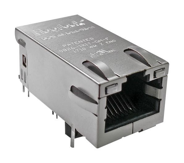 Bel Magnetic Solutions Si-60002-F Modular, Jack, Tht, R/a, Rj45, 8P8C