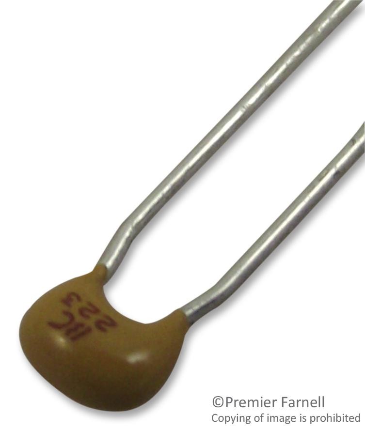 Vishay K223K15X7Rh53L2 Cap, 0.022Îf, 100V, 10%, X7R