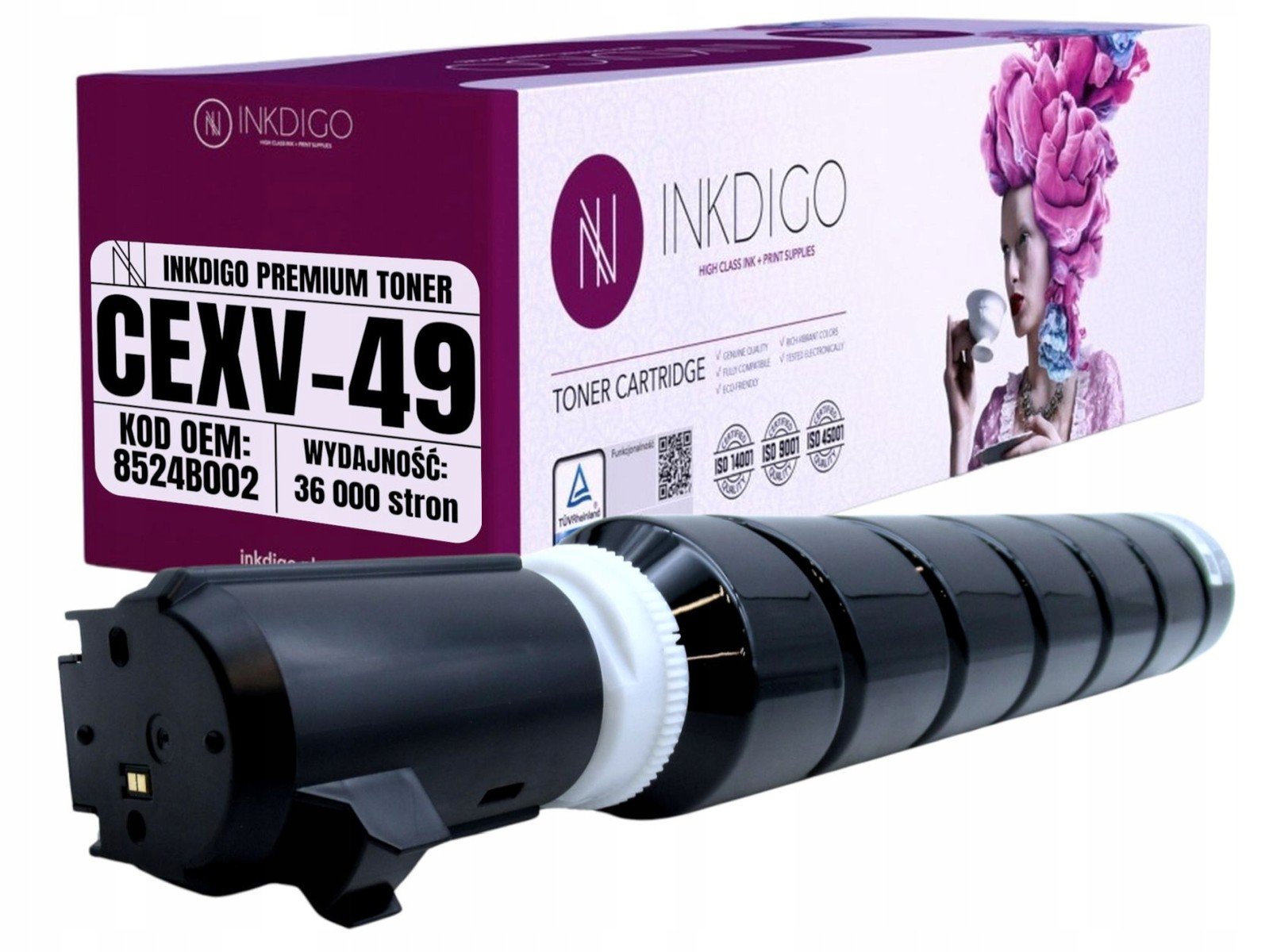 Toner náhradní CEXV49B pro tiskárny Canon Ir Advance DX C 3720 3725 3730