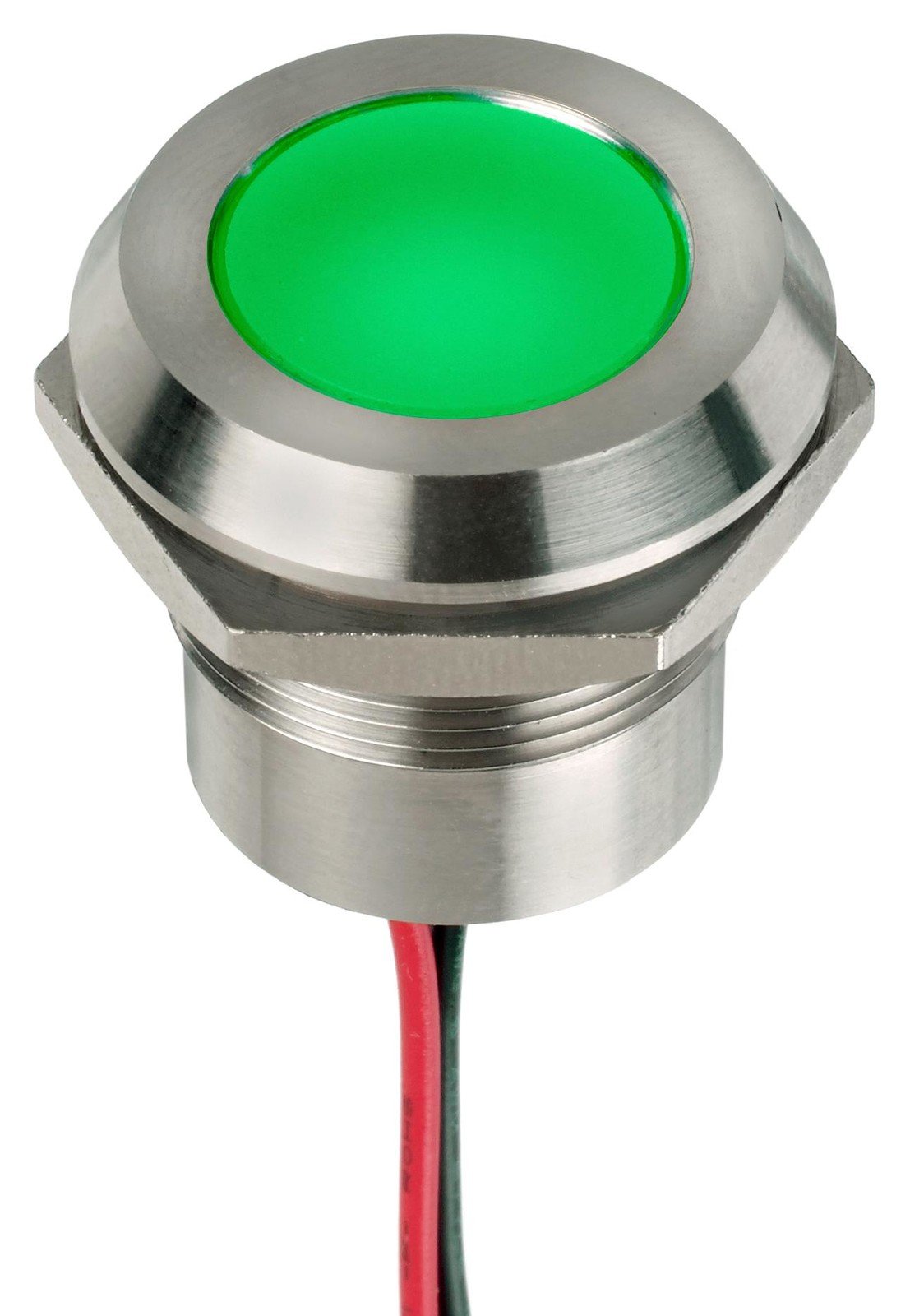 Apem Q22Y5Sxxsg12E Led Panel Indicator, Green, 22Mm, 12Vdc