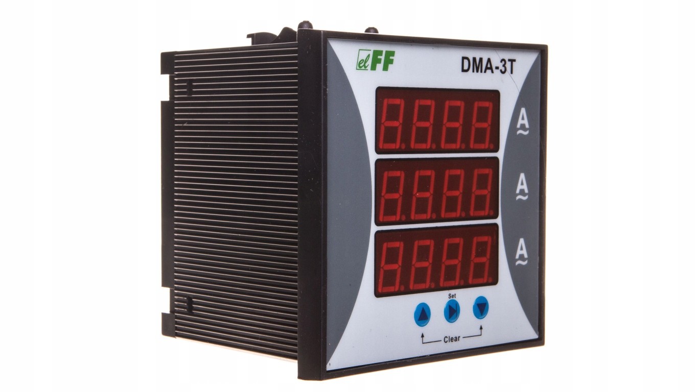Ampérmetr 3-fázový digitální tabulový 0-9000A přesnost 1 96x96mm na p