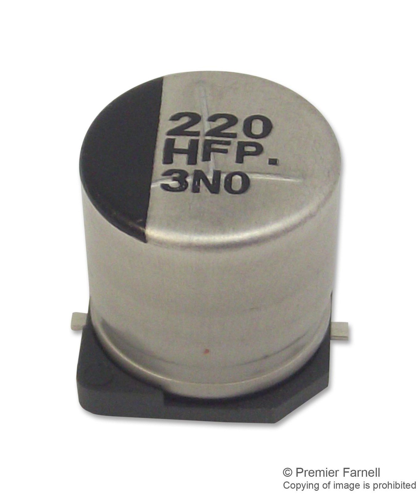 Panasonic Eeefp1H221Ap Cap, 220Îf, 50V, Radial, Smd