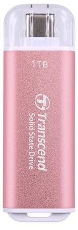 TRANSCEND ESD300C 1TB External SSD USB 10Gbps Type C, Pink