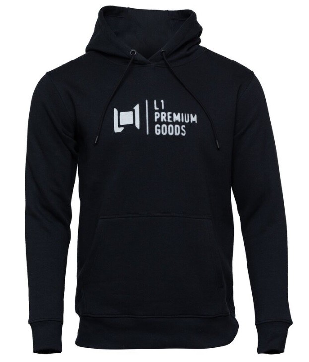 L1 Premium Goods mikina Logo hoodie black Velikost: L