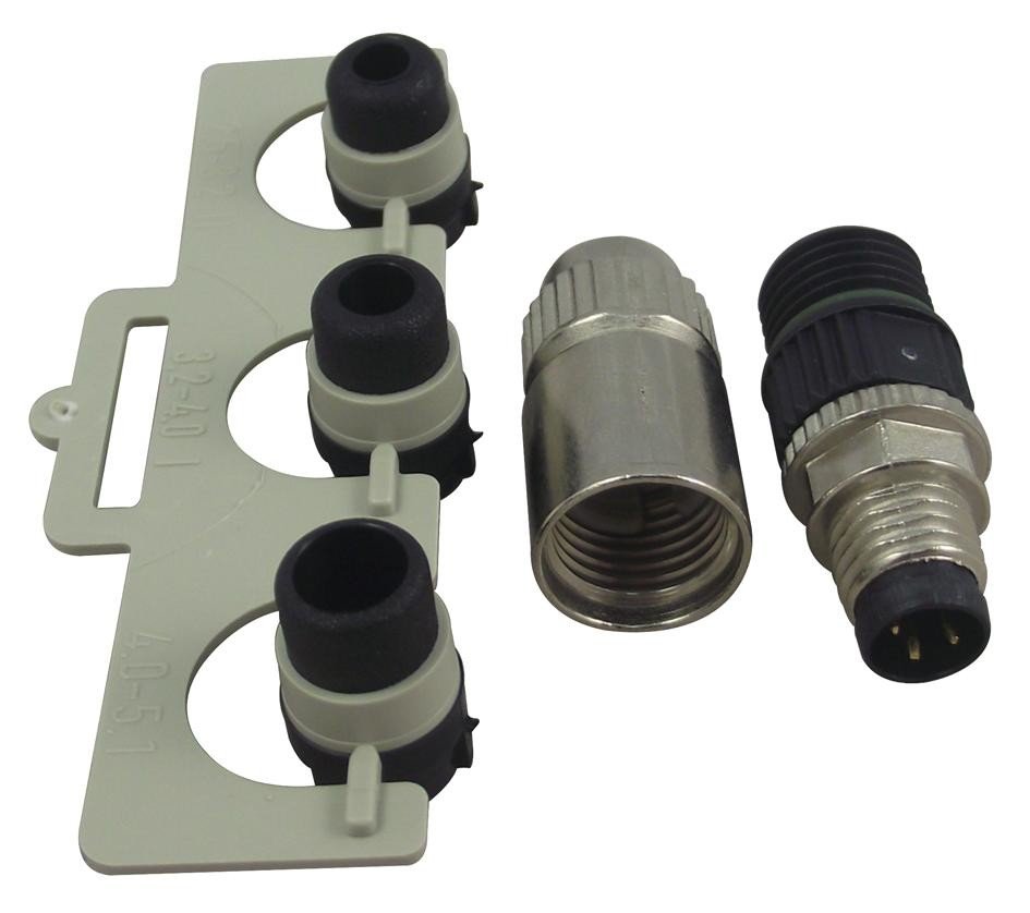 Harting 21021511305 Connector, Male, M8, 3 Pole