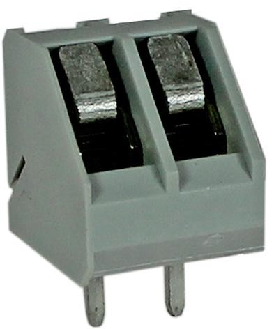 Camdenboss Ctb3000/2 Pcb Terminal, 45Deg Low Prof, 5Mm, 2P