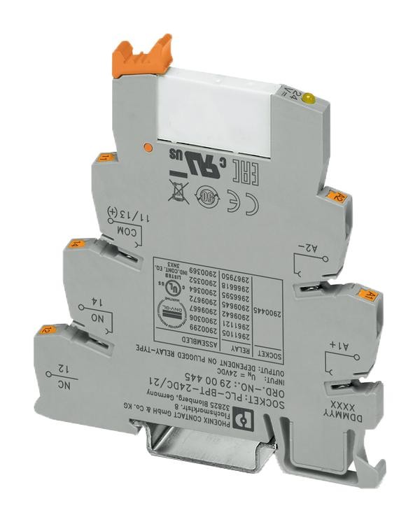 Phoenix Contact Plc-Rpt- 24Dc/21 Relay, Spdt, 250Vac, 6A