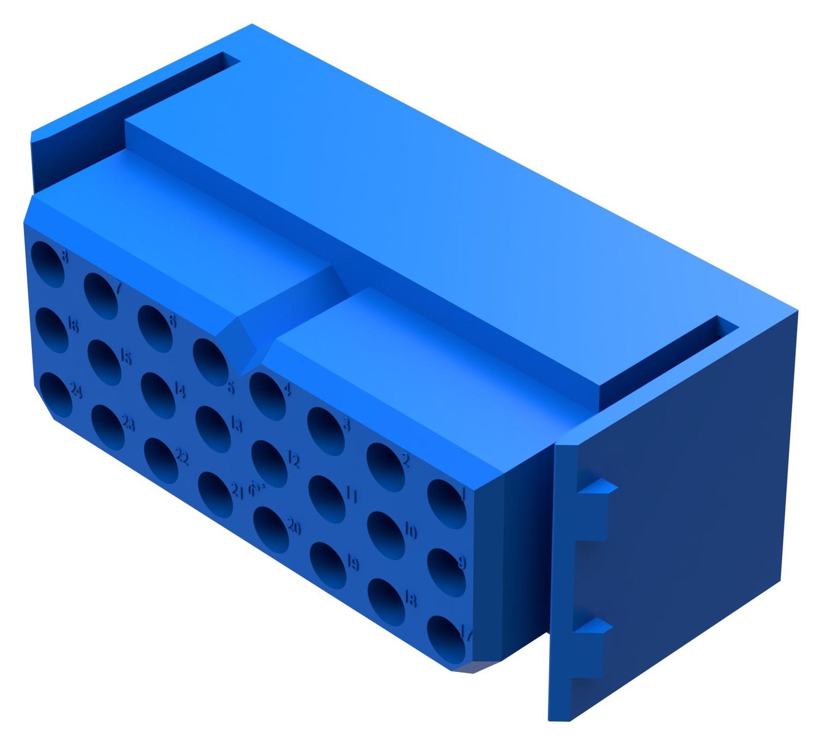 Positronic Plc24F0000/aa. Rectnglr Pwr Housing, Latch, Rcpt, 24P