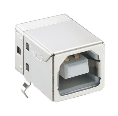 Lumberg 2411 06 Usb Conn, 2.0 Type B, R/a Rcpt, 4Pos, Th