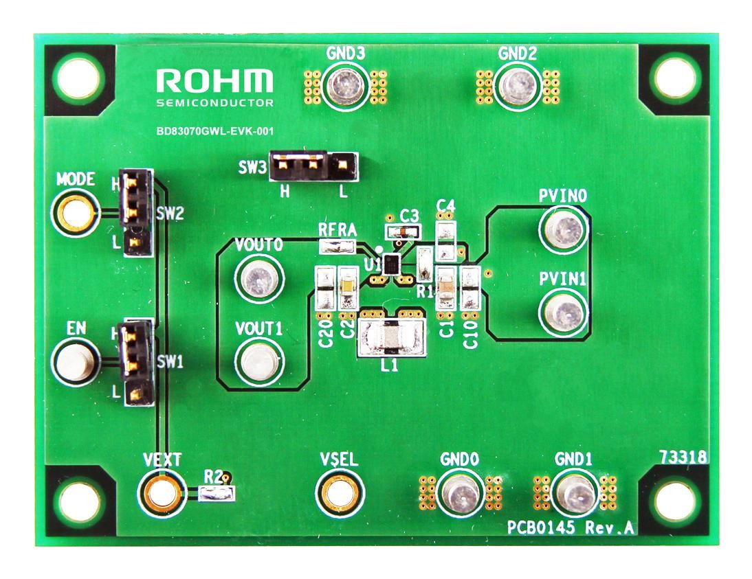 Rohm Bd83070Gwl-Evk-001 Eval Board, Sync Buck-Boost Converter
