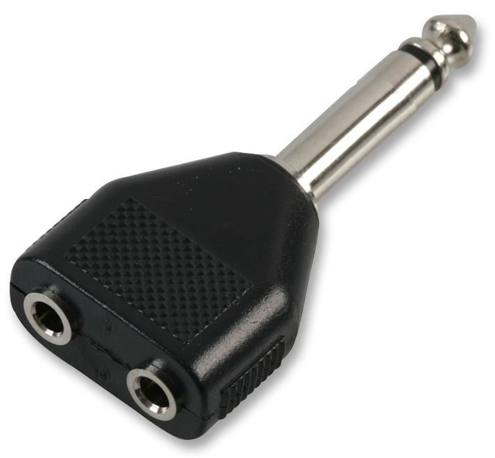 Pro Signal Psg02742 Jack Adaptor, 2X 3.5 Mono To 1/4 Mono