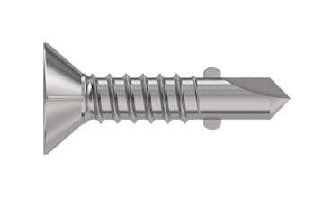 Tr Fastenings 6.3 X 70 Ktstdx Z100 Winged Countersunk Head Screw, Steel, 6.3X70Mm
