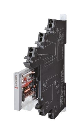 Omron Industrial Automation G2Rv-Sr700 Dc24 Power Relay, 24Vdc, 6A, Spdt, Din Rail