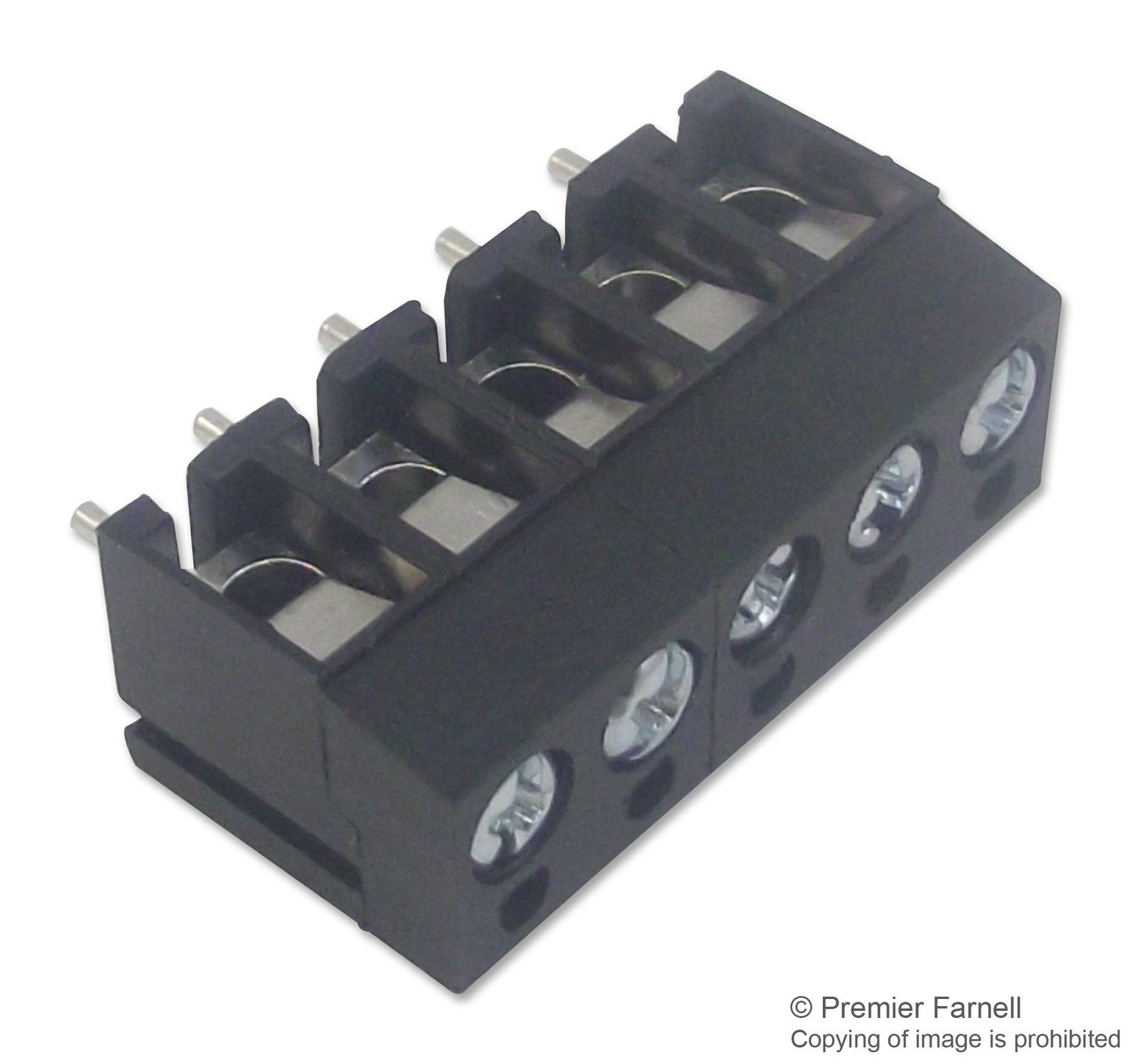 Camdenboss Ctb1202/5Bk Terminal Block, Wire To Brd, 5Pos, 16Awg