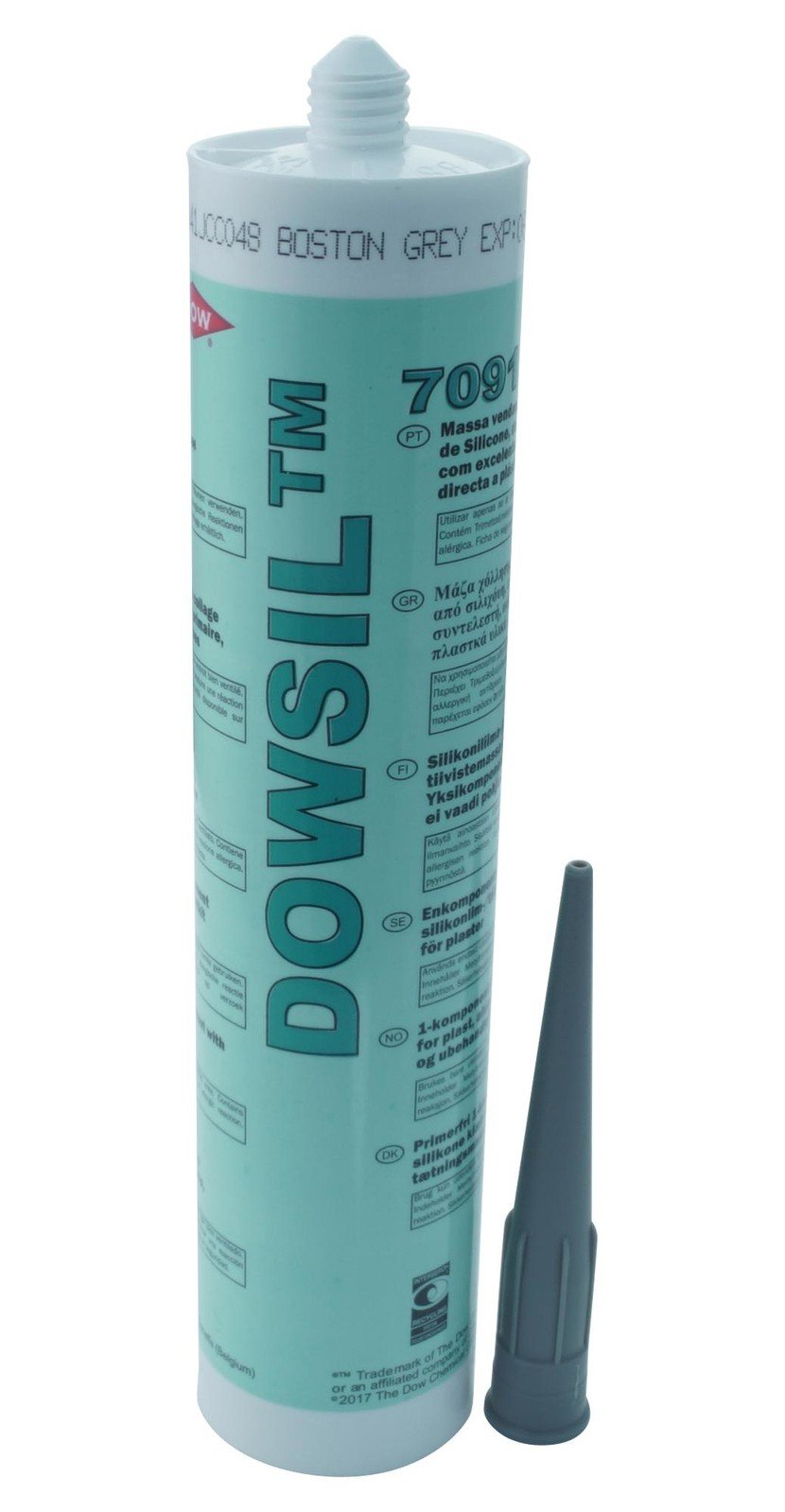 Dow 7091 Boston Grey, 310Ml Silicone Elastomer Sealant, Crt, Gry