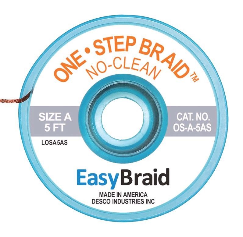 Easybraid Os-A-5As Desoldering Braid, 0.025