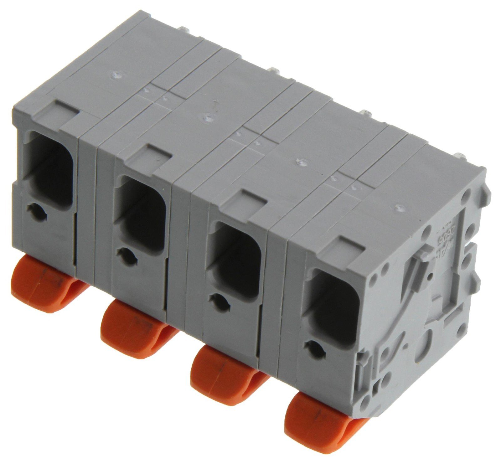 Wago 2606-3354 Terminal Block, Wtb, 4Pos, 24-8Awg