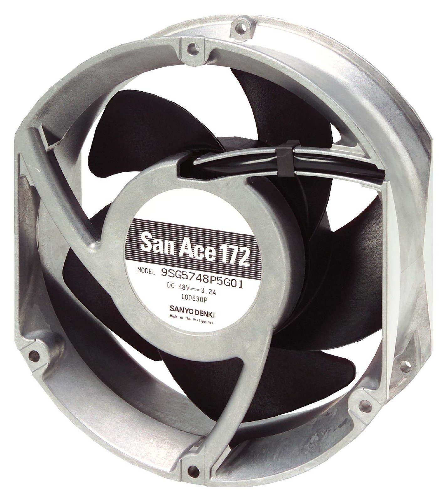 Sanyo Denki 9Sg5748P5H01 Dc Axial Fan, 410Cu.ft/min, Ball, 150Mm