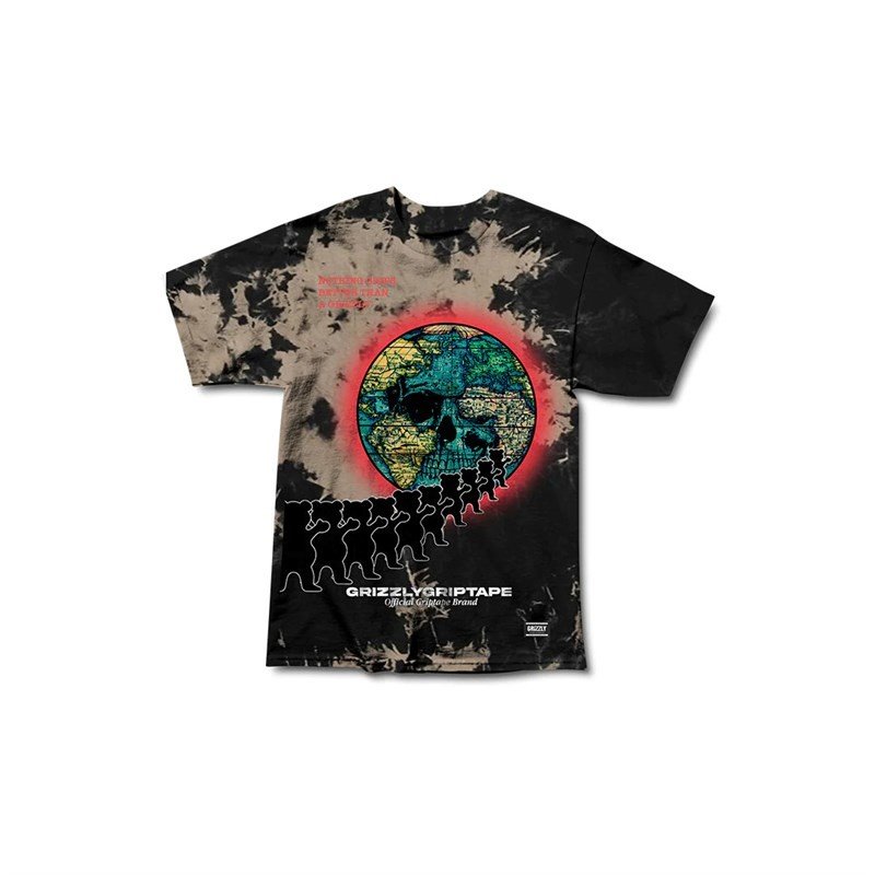 triko GRIZZLY - Stroke Of Midnight SS Tee (TDYE)