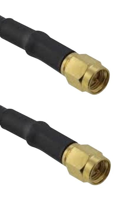 Amphenol Rf 095-850-220-048 Tnc Straight Plug To Tnc Straight Plug On Lmr 200 Cable, Arc, 48 Inches 02Ah5685
