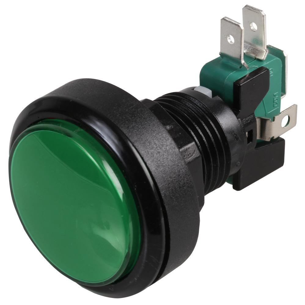 Rjs Electronics Rjs-Gme3-G-12V-D Switch, Illum, Mom, 12V, 36.8Mm, Green