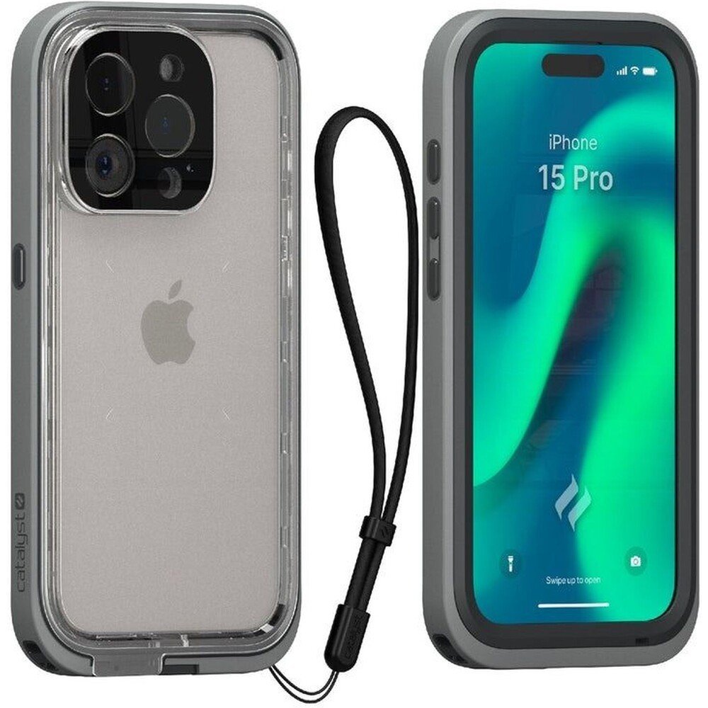 Catalyst Total Protection voděodolný kryt pro iPhone 15 Pro, titanově šedá