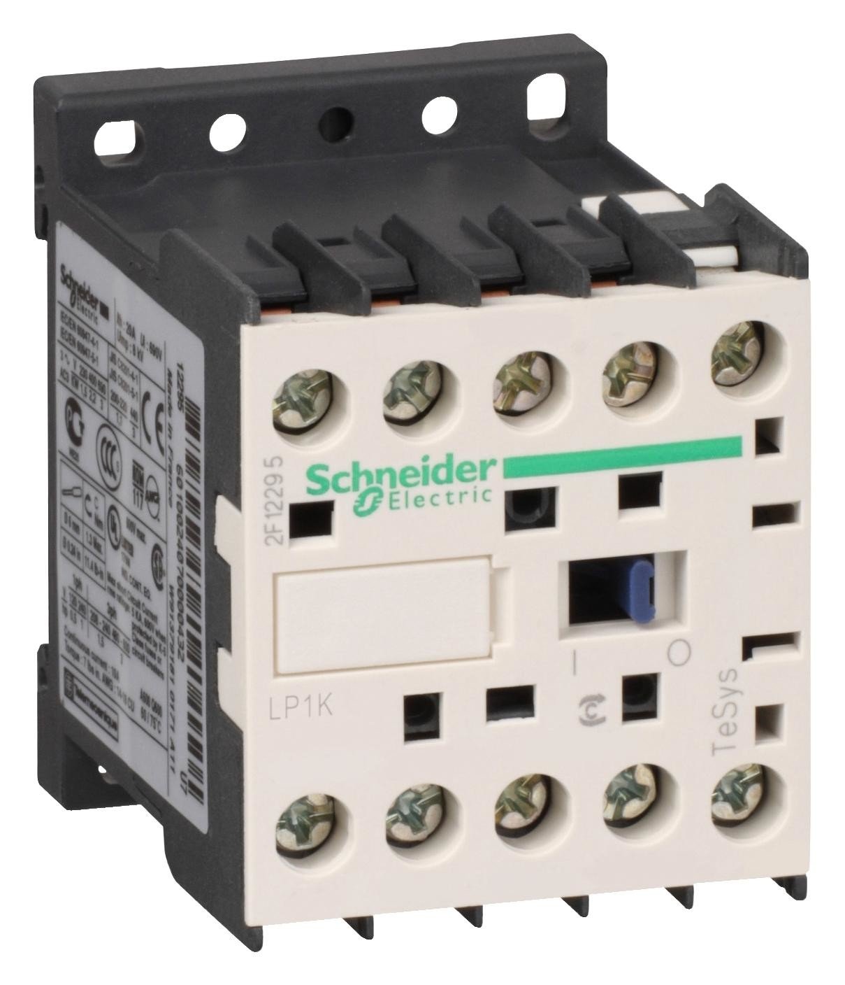 Schneider Electric Lp1K09004Bd3 Contactor, 4Pst-No, 24V, Din Rail/panel