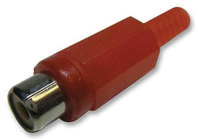 Pro Signal Psg01644 Phono Socket, In Line, Red, Pk10