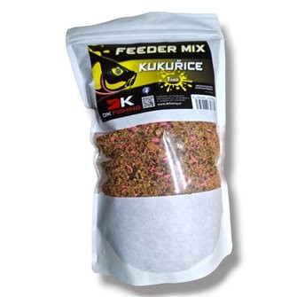 DK FISHING Feeder mix vlhčený kukuřice 1kg-DK1010