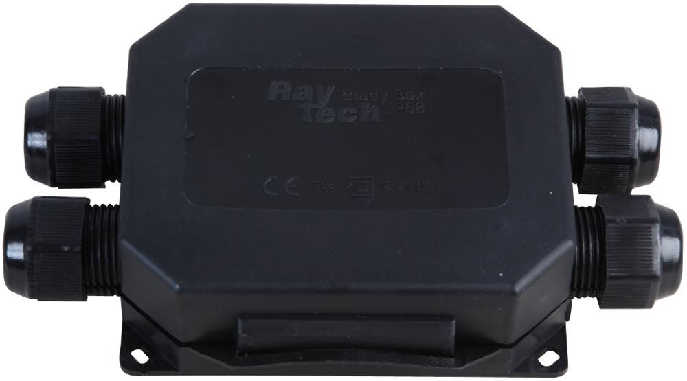 Raytech Readybox120-N Connection Box, Gel, 4 Cables,5P, Black