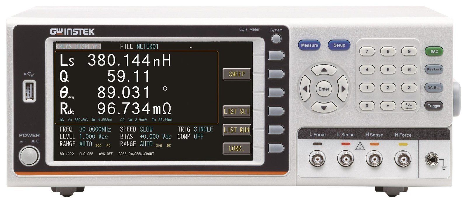 Gw Instek Lcr-8210 (Ce) Lcr Meter, Bench, 10Hz-10Mhz