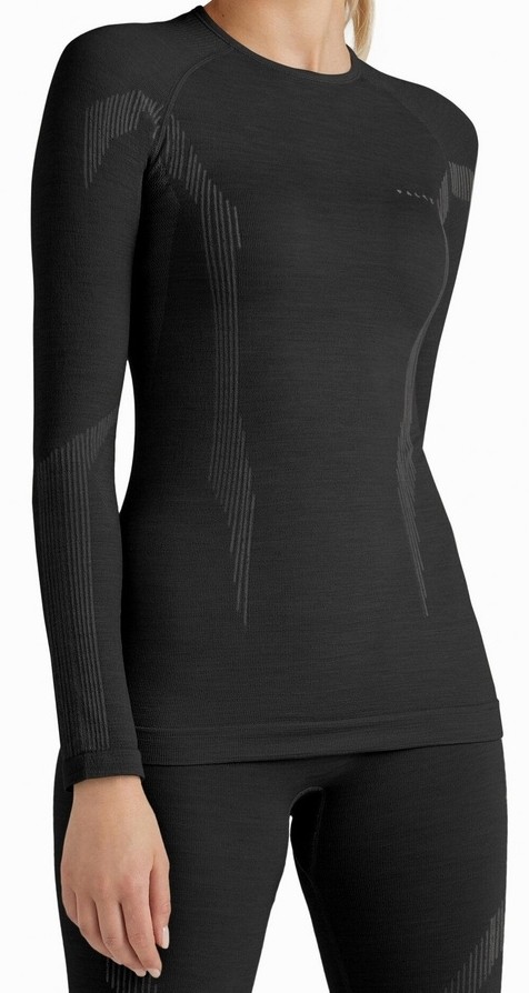 Falke Women long sleeve Shirt Wool-Tech - black XS