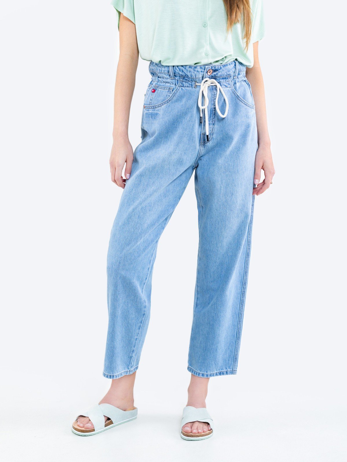 Big Star Woman's Trousers 115617  Denim-185