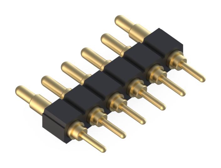 Mill Max 825-22-006-10-020101 Spring Loaded Connector, Header, 6Pos