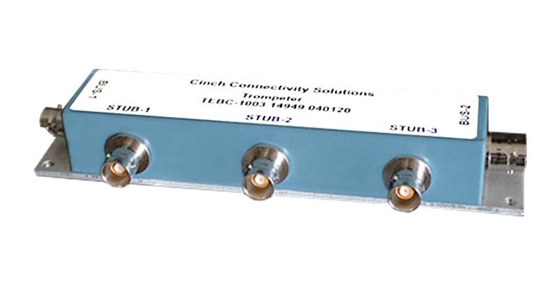 Trompeter - Cinch Connectivity Tebc-1003 Bus Coupler, 3 Stub, Aluminum Alloy