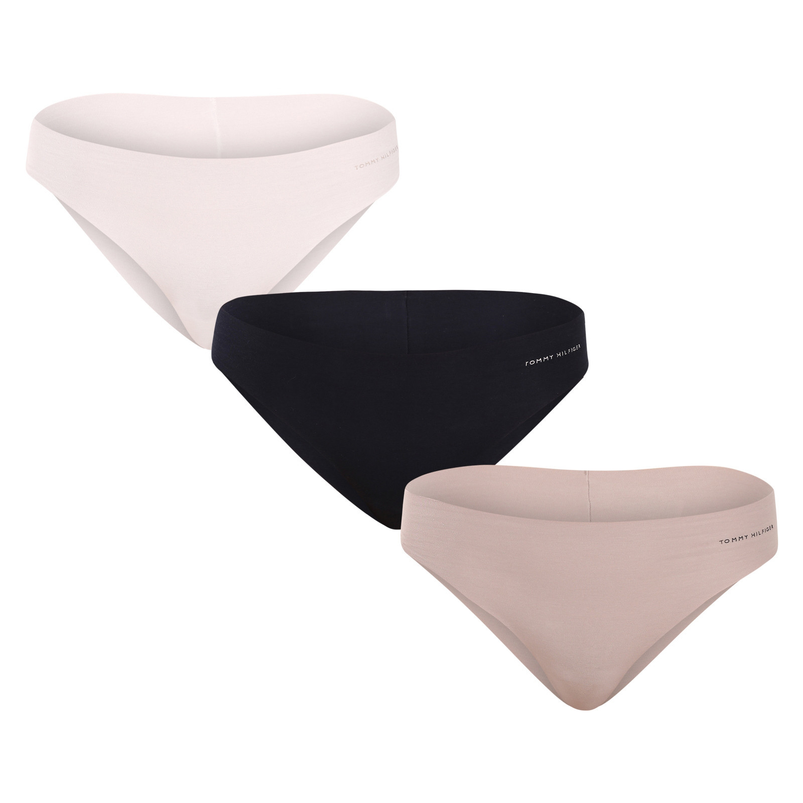 3PACK dámské kalhotky brazilky Tommy Hilfiger bezešvé vícebarevné (UW0UW03871 0RY) XL