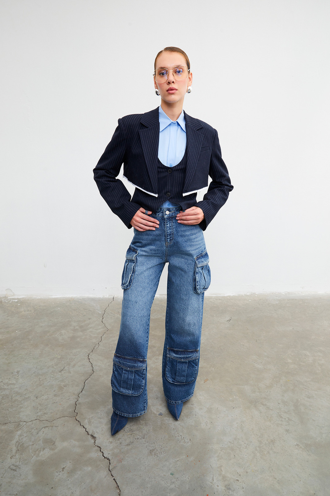 VATKALI High waist cargo jeans - Premium collection
