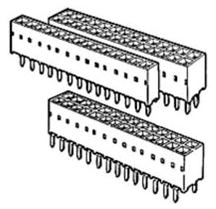 Amphenol Communications Solutions 75915-303Lf Receptacle, Vert, 3Way