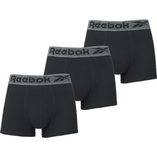 Reebok TRUNK MAIR 3pk Pánské boxerky, černá, veľkosť L