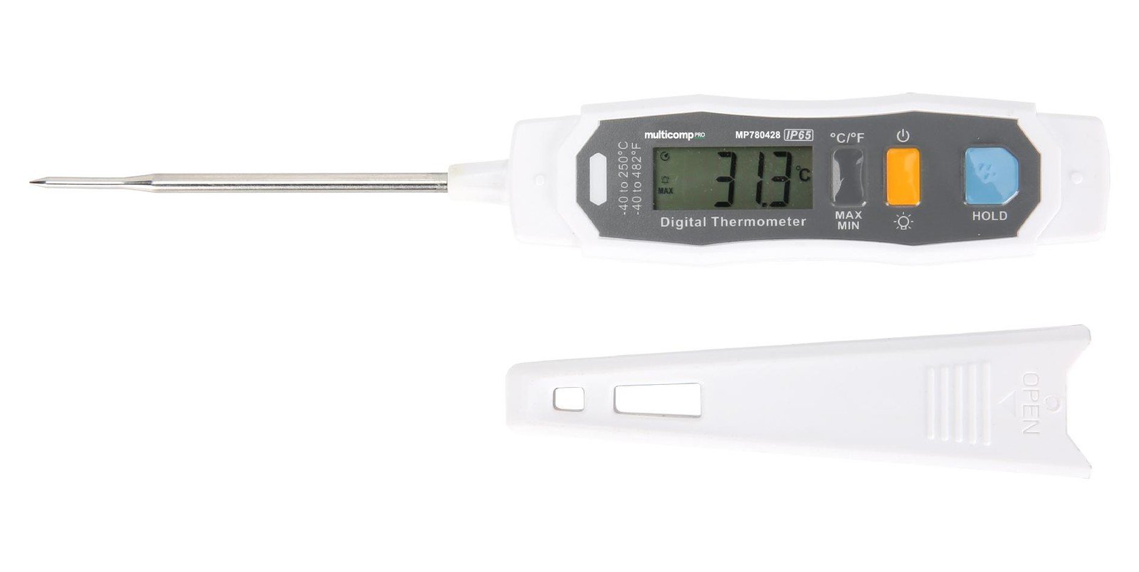 Multicomp Pro Mp780428 Digital Thermometer, -40 To 250Deg C