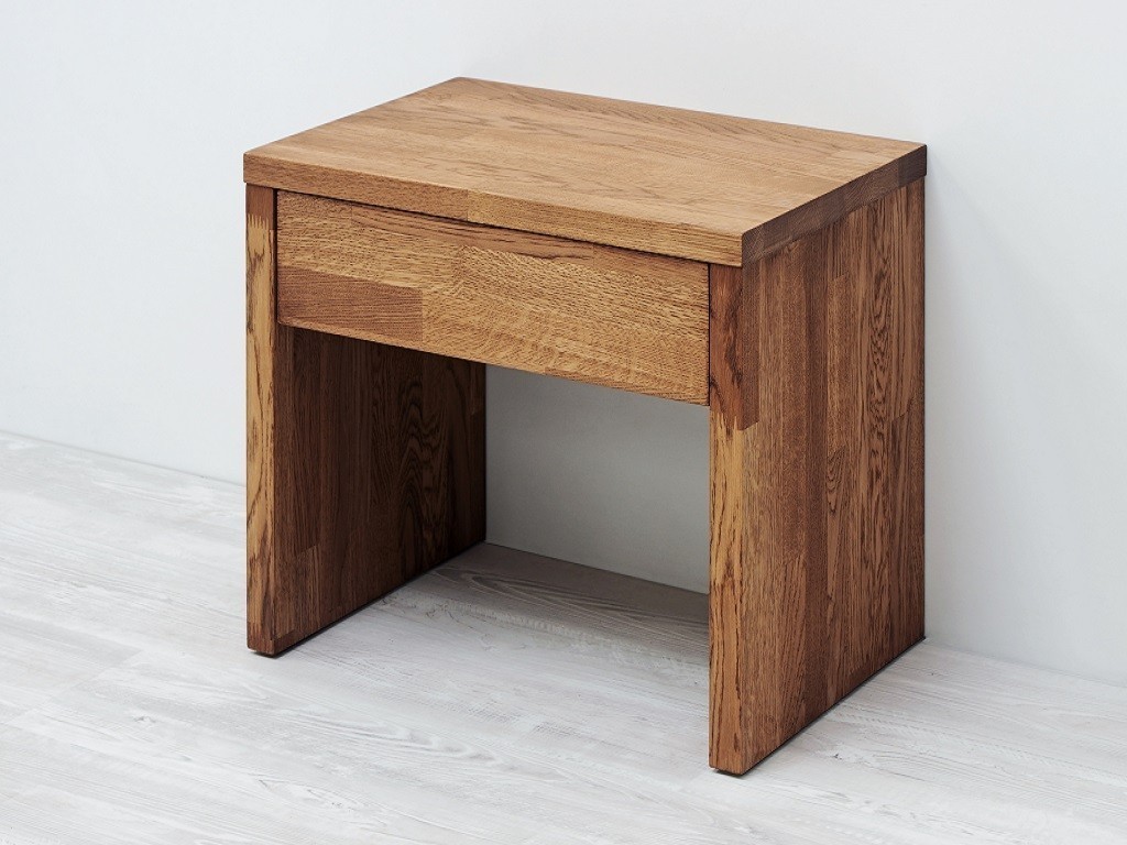 BMB Noční stolek KLASIK z lamina - imitace dřeva dub Nebraska - SKLADEM